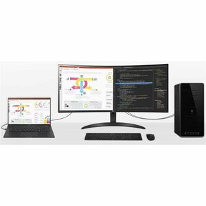 LG Ultrawide 34WR50QC-B 34" Class UW-QHD Curved Screen Gaming LCD Monitor - 21:9 - Black - 86.4 cm (34") Viewable - Vertic