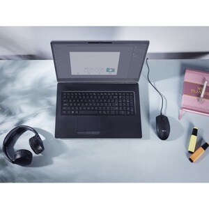 Trust Basi Mouse - USB 2.0 - Optical - 3 Button(s) - Black - Cable - 1200 dpi - Scroll Wheel - Symmetrical