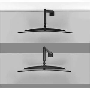 Bras support d'écran Neomounts pour Moniteur, Ecran, Ecran incurvé, Ecran Plat - Noir - Réglable en hauteur - 1 Écran(s) s