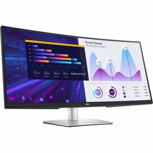Dell P3424WE 34 Zoll Class UW-QHD Gekrümmter Bildschirm LED-Monitor - 21:9 Format - Schwarz, Silber - 86,6 cm (34,1 Zoll) 