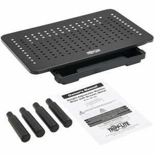 Tripp Lite series Monitor Riser for Desk, 15 x 9 in. - Height Adjustable, Storage Drawer, Metal - 44 lb (19958.06 g) Load 