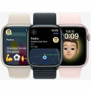 Apple Watch Series 9 Smart Watch - 4.50 cm (1.77") Case Height - 3.80 cm (1.50") Case Width - Midnight Case Color - Midnig