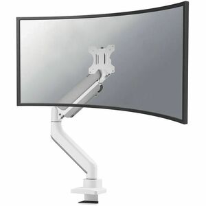 Neomounts Next Mounting Arm for Monitor, Curved Screen Display - White - Height Adjustable - 1 Display(s) Supported - 43.2