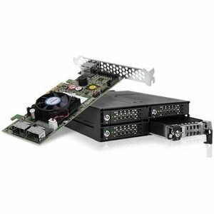 Icy Dock ToughArmor MB873MP-B V2 Drive Enclosure for 5.25" M.2, PCI Express NVMe 4.0 - SFF-8612 OCuLink Host Interface Int