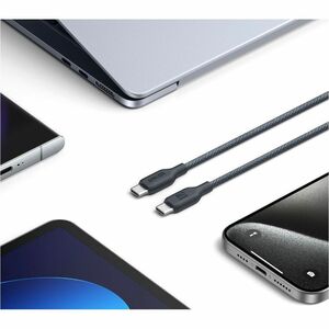 ANKER USB-C to USB-C Cable (Bio-Braided) - 6 ft USB-C Data Transfer Cable for MacBook Air, MacBook Pro, iPad Pro, iPad Air