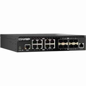 QNAP QSW-M3216R-8S8T 8.0 Ports Manageable Ethernet Switch - 10 Gigabit Ethernet - 2 Layer Supported - Modular - 80 W Power