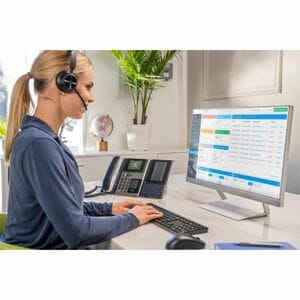 Poly Edge E450 IP Phone - Corded - Corded/Cordless - Wi-Fi, Bluetooth - Desktop - Black - VoIP - IEEE 802.11a/b/g/n/ac - 2