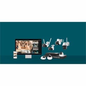TP-Link VIGI C540V 4 Megapixel Outdoor, Innen 2K Netzwerkkamera - Farbe - Schwarz, Weiß - 30 m Farbe Nachtsicht - H.265+, 