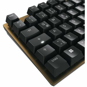 CHERRY KC 200 MX Tastatur - Kabel Konnektivität - USB 2.0 Typ A Schnittstelle - Englisch (US) - Schwarz, Bronze - Mechanis