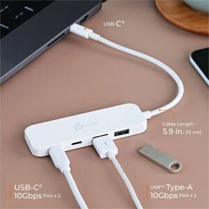 j5create JCH342EW-N Hub USB - USB Tipo C - 4 Total USB Port(s)