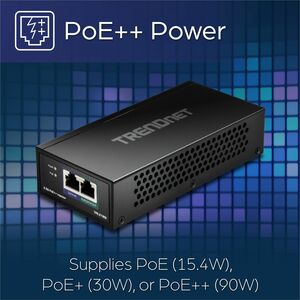 TRENDnet TPE-219GI PoE++-Injektor - 1 x RJ-45 Eingangsport(s) - 1 x RJ-45 Ausgangsport(s) - 90 W