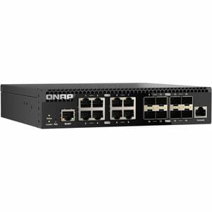 QNAP QSW-M3216R-8S8T 8 Ports Manageable Ethernet Switch - 10 Gigabit Ethernet - 2 Layer Supported - Modular - 80 W Power C