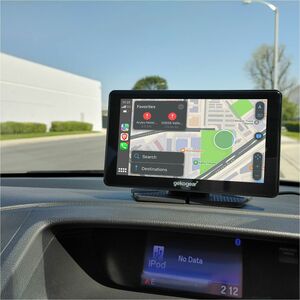GekoGear Orbit C110 7" Infotainment Display with Dash Cam and Backup Cam - 7" Screen - Front/Rear - Wireless - 1024 x 600 