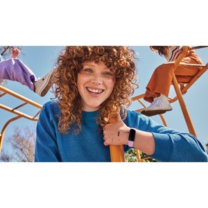 Fitbit Inspire 3 FB424 Smart Band - Black, Lilac Bliss Body Color - Heart Rate Monitor, Pulse Oximeter Sensor, Temperature