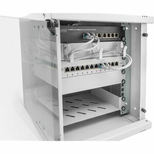 Digitus SOHO PRO 6U Wandmontierbar Geschlossener Schrank Rackschrank für Networking254 mm Rack Depth - Hellgrau - Plastik,