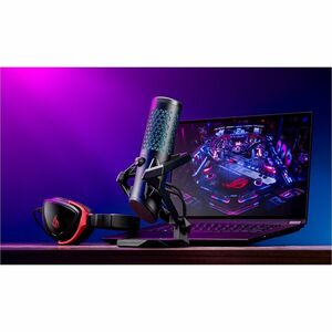 Asus ROG Carnyx Wired Condenser Microphone for Gaming, Studio, Recording, Podcasting, Live Streaming - Black - 3 m - 20 Hz