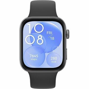 Huawei WATCH FIT 3 Smart Watch - Square Case Shape - 43 mm Case Height - 9.90 mm Case Thickness - Black Body Color - Black