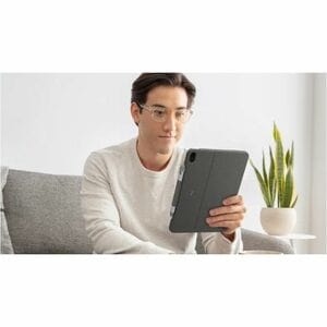 Logitech Combo Touch Tastatur/Cover für 33 cm (13 Zoll) Apple iPad Air 13 (2024) iPad Air - Grau - Plastik Körper - Abrieb