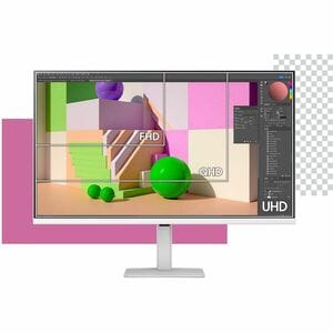 Samsung ViewFinity S7 S32D701EAU 32 Zoll Class 4K UHD LED-Monitor - 16:9 Format - Weiß - 81,3 cm (32 Zoll) Viewable - Vert