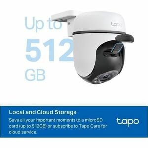 Telecamera di rete Tapo TC41 Interno/esterno 2K - Colore - 30 m Colore Visione notte - H.264 - 2304 x 1296 - 3,90 mm Fisso