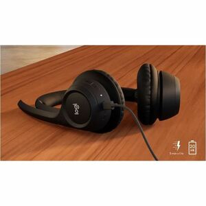 Logitech Zone 305 Kabellos Kopfbügel, Auf den Ohren Stereo Headset - Schwarz - Microsoft-Teams-Zertifizierung - Binaural -