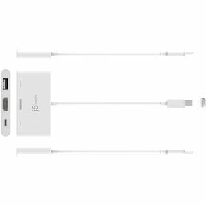 j5create JCA399 USB-Typ C Docking Station für Notebook, Tablet-PC, Smartphone, Spielkonsole, Maus, Tastatur, Webcam, Kamer