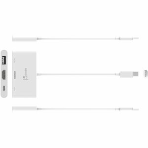 j5create JCA399 USB Tipo C Estação de ancoragem para Notebook, PC Tablet, Smartphone, Consola de jogos, Rato, Teclado, Web