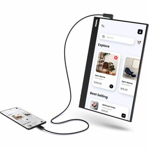 Lenovo ThinkVision M14t Gen2 14" Class LED Touchscreen Monitor - 16:10 - 6 ms - 14" Viewable - Capacitive - 10 Point(s) Mu