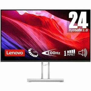 Lenovo 24" Class Full HD LED Monitor - 16:9 - Cloud Gray - 60.5 cm (23.8") Viewable - In-plane Switching (IPS) Technology 