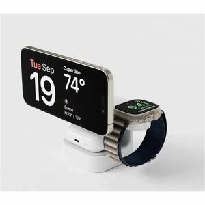 Hyperjuice HyperJuice HJ3320WHGL Induction Charger - White - For Smartwatch, Qi2-enabled Device, Smartphone, Android Devic