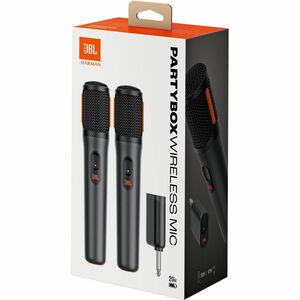 JBL PartyBox Wireless Dynamic Microphone for Singing, Indoor, Outdoor, Speaker, Voice, Vocals - Black - RF - 50 Hz to 15 k