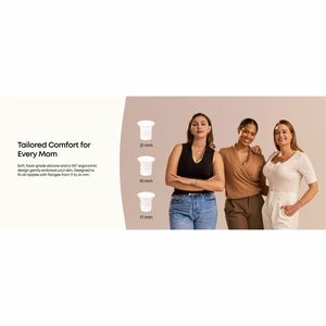 Eufy Wearable Breast Pump S1 Pro - 5 fl oz - Silicone - Comfortable, Wearable, OptiRhythm Technology, Quiet Operation, Rec