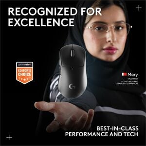 Logitech G PRO X SUPERLIGHT 2 DEX LIGHTSPEED Wireless Gaming Mouse, 60g Pro-Grade Lightweight Mouse With 5 Programmable Bu