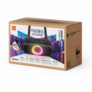 JBL PartyBox On-The-Go Portable Bluetooth Speaker System - 100 W RMS - 50 Hz to 20 kHz - Battery Rechargeable - USB - 1
