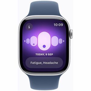 Apple Watch SE Smart Watch - 44 mm Case Height - 38 mm Case Width - Argenté Case Color - Denim Band Color - Aluminium Case
