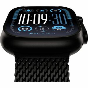 Apple Watch Ultra 2 Smart Watch - 49 mm Case Height - 44 mm Case Width - Noir Case Color - Noir Titane Band Color - Ver Bo