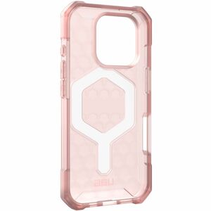 Urban Armor Gear Essential Armor Case for Apple iPhone 16 Pro Smartphone - Hexagonal Pattern - Rose - Shock Absorbing, Dro