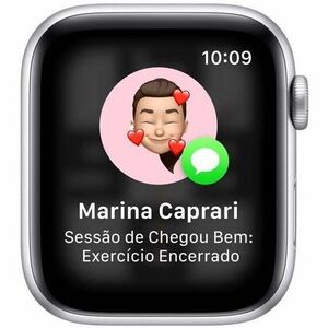 Apple Watch SE Smartwatch - Rechteckig Case Shape - 44 mm Case Height - 38 mm Case Width - Silber Case Color - Denim Band 