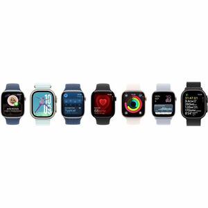 Apple Watch Series 10 Smartwatch - 42 mm Case Height - 36 mm Case Width - Schwarz Case Color - Schwarz Band Color - Alumin