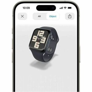 Apple Watch SE Smartwatch - 40 mm Case Height - 34 mm Case Width - Mitternacht Case Color - Mitternacht Band Color - Alumi