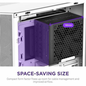 NZXT PA-2G2BB-AU ATX 3.1, ATX12V v3.1, EPS12V v2.92 Modular Power Supply - 1.20 kW - Matte Black - Compact - 120 V AC, 230