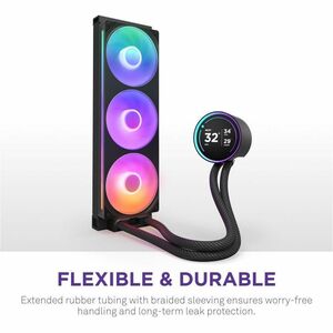 NZXT Kraken Elite 360 RGB RL-KR36E-B2 1 Cooling Fan/Radiator/Pump - CPU, Processor - 127.63m³/h Maximum Airflow - 2400 rpm
