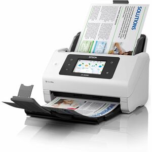 Epson WorkForce DS-800WN Sheetfed Scanner - 600 x 600 dpi Optical - White - 30-bit Color - 10-bit Grayscale - 50 ppm (Mono