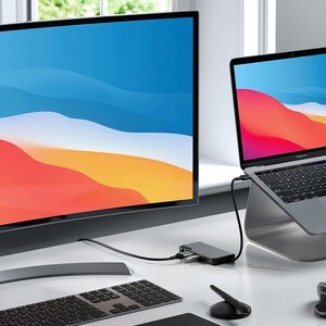Alogic Fusion ALPHA USB-Typ C Docking Station - Grau - 4K - 3840 x 2160 - 3 x USB-Anschlüsse - 2 x USB 3.0 - USB Typ-A - U
