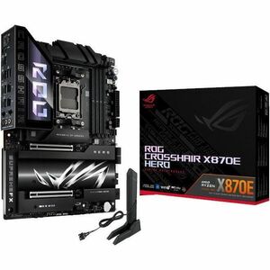 Asus ROG Crosshair X870E HERO Gaming Desktop Motherboard - AMD X870E Chipset - Socket AM5 - ATX - Ryzen 5, Ryzen 7, Ryzen 