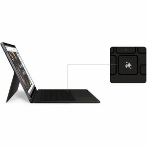 Samsung Keyboard/Cover Case (Book Fold) Samsung Galaxy Tab S9+, Galaxy Tab S9 FE+, Galaxy Tab S10+ Tablet - Black - 286 mm