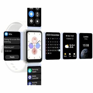 Samsung Galaxy Fit3 SM-R390 Smart Watch - Rectangular - 1.57" (40 mm) - Unisex - Accelerometer, Barometer, Gyro Sensor, Op