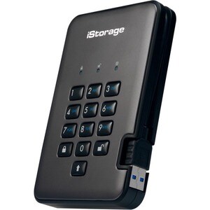 SSD Portable iStorage diskAshur PRO2 Durci - 2.5" Externe - 8 To - Conforme aux normes TAA - Client Léger Appareil compati