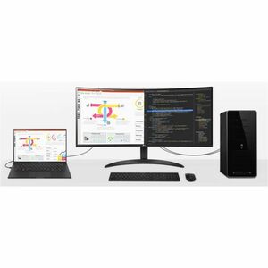 LG Ultrawide 34WR50QK-B 34" Class UWQHD LED Monitor - 21:9 - 86.4 cm (34") Viewable - Vertical Alignment (VA) - LED Backli