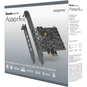 Sound Blaster Sound Blaster FX V2 Sound Board - 5.1 Sound Channels - Plug-in Card - Creative - PCI Express x1 - 120 dB - 3
